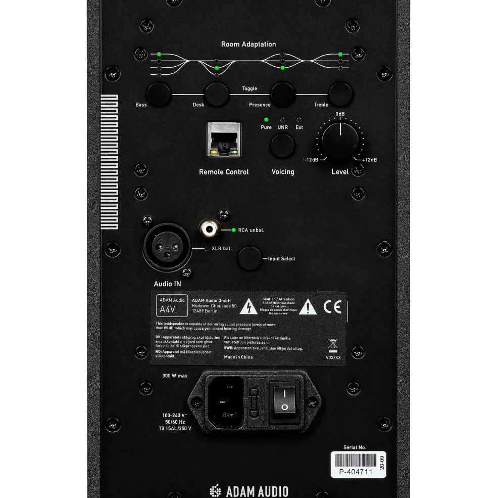 ADAM Audio A4V 4" 2-Way Powered Studio Monitor (Each)