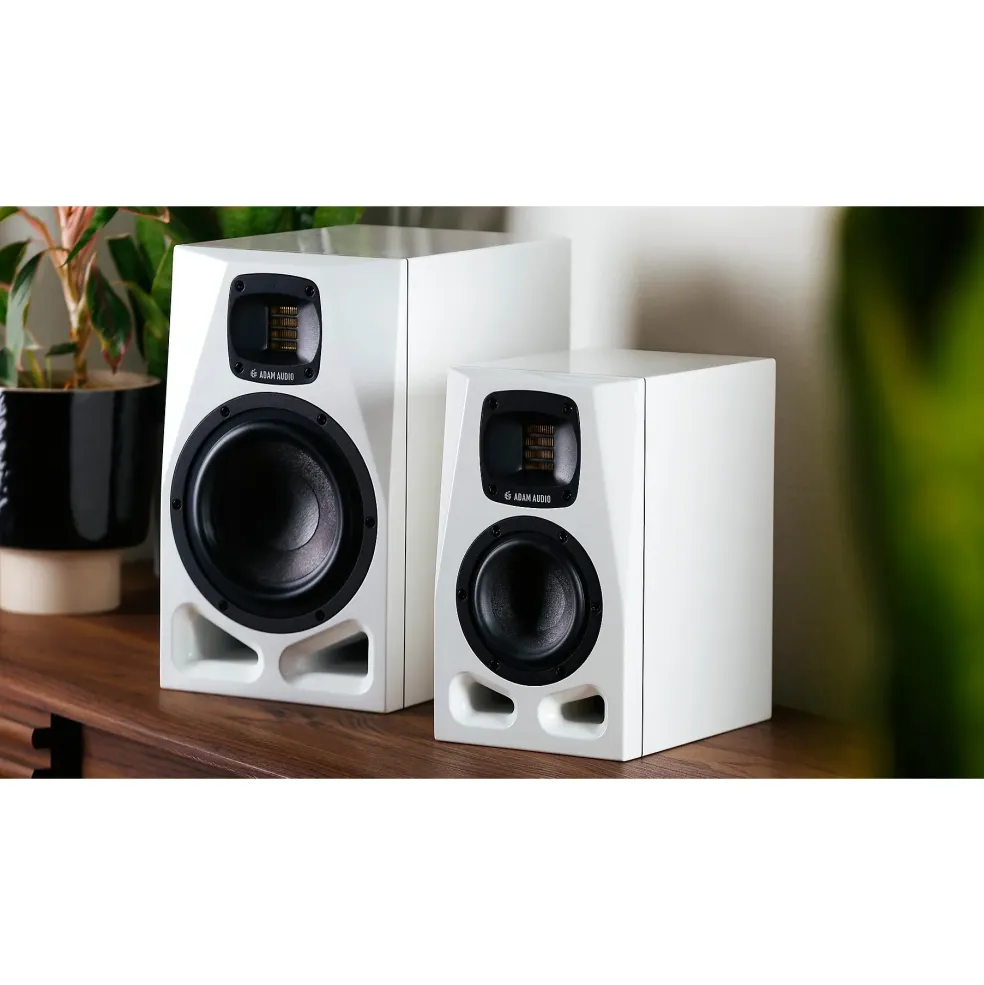 ADAM Audio A4V 4" 2-Way Powered Studio Monitor (Each), Limited-Edition Arctic White