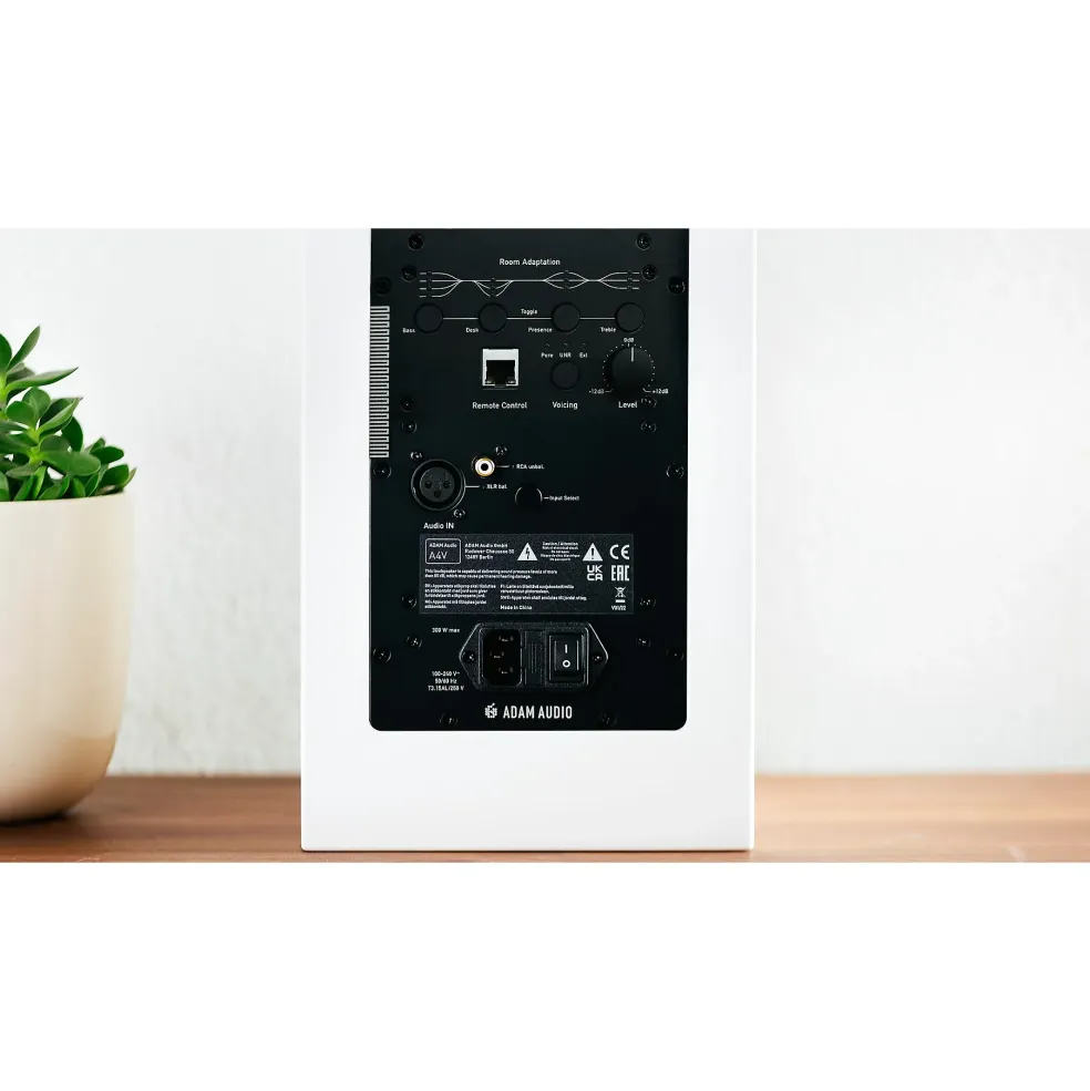 ADAM Audio A4V 4" 2-Way Powered Studio Monitor (Each), Limited-Edition Arctic White
