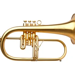 Adams F3 Selected Series Professional Bb Flugelhorn Satin Gold Lacquer Yellow Brass Bell