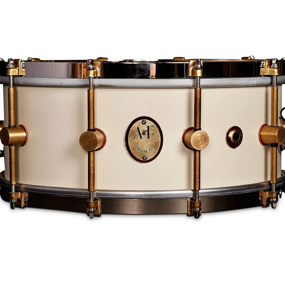 A&F Drum Co 1901 Limited Edition 14 x 5 in. Antique White Maple Club Snare