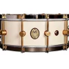 A&F Drum Co 1901 Limited Edition 14 x 6.5 in. Antique White Steam Bent Maple Snare