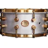 A&F Drum Co A&F'ers 14 x 4 in. Aluminum Snare with Untreaded Brass Hardware (Bell Series Snares)
