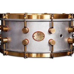 A&F Drum Co A&F'ers 14 x 4 in. Aluminum Snare with Untreaded Brass Hardware (Bell Series Snares)