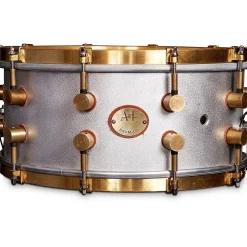 A&F Drum Co A&F'ers 14 x 6x5 in. Aluminum Snare with Untreaded Brass Hardware (Bell Series Snares)