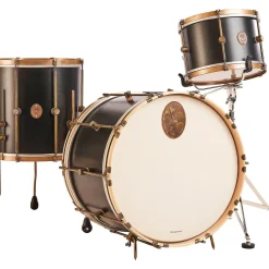 A&F Drum Co Black Club Maple 3-Piece Drum Shell Pack