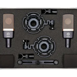 AKG C314 Multi-Pattern Large-Diaphragm Condenser Microphone - Matched Stereo Pair Black