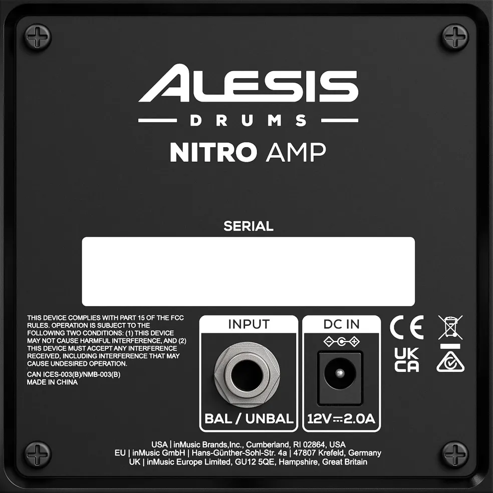 Alesis Nitro Amp 30W Ultracompact 3 Full-Range Personal Drum Monitor