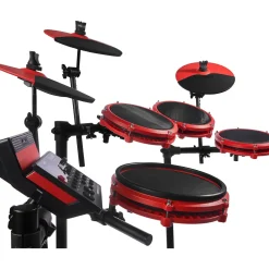 Alesis Nitro Max 8-Piece Electronic Drum Set With Bluetooth, BFD Sounds & DA2108 Drum Amp Red