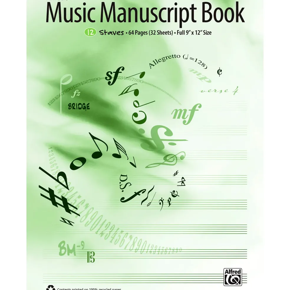 Alfred Music Manuscript Book