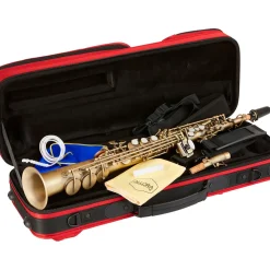Allora ASPS-550 Paris Series Straight Soprano Sax Antique Matte Antique Matte Keys