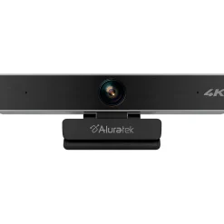 Aluratek 4K Ultra HD USB Webcam w/ 5X Digital Zoom, Dual Stereo Mics