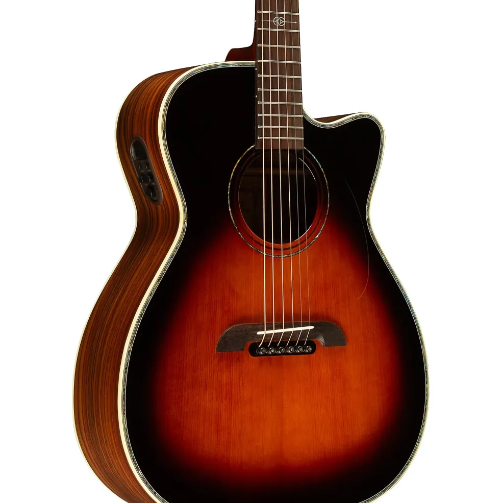 Alvarez Yairi WY1 Cutaway Folk-OM Acoustic-Electric Guitar Sunburst