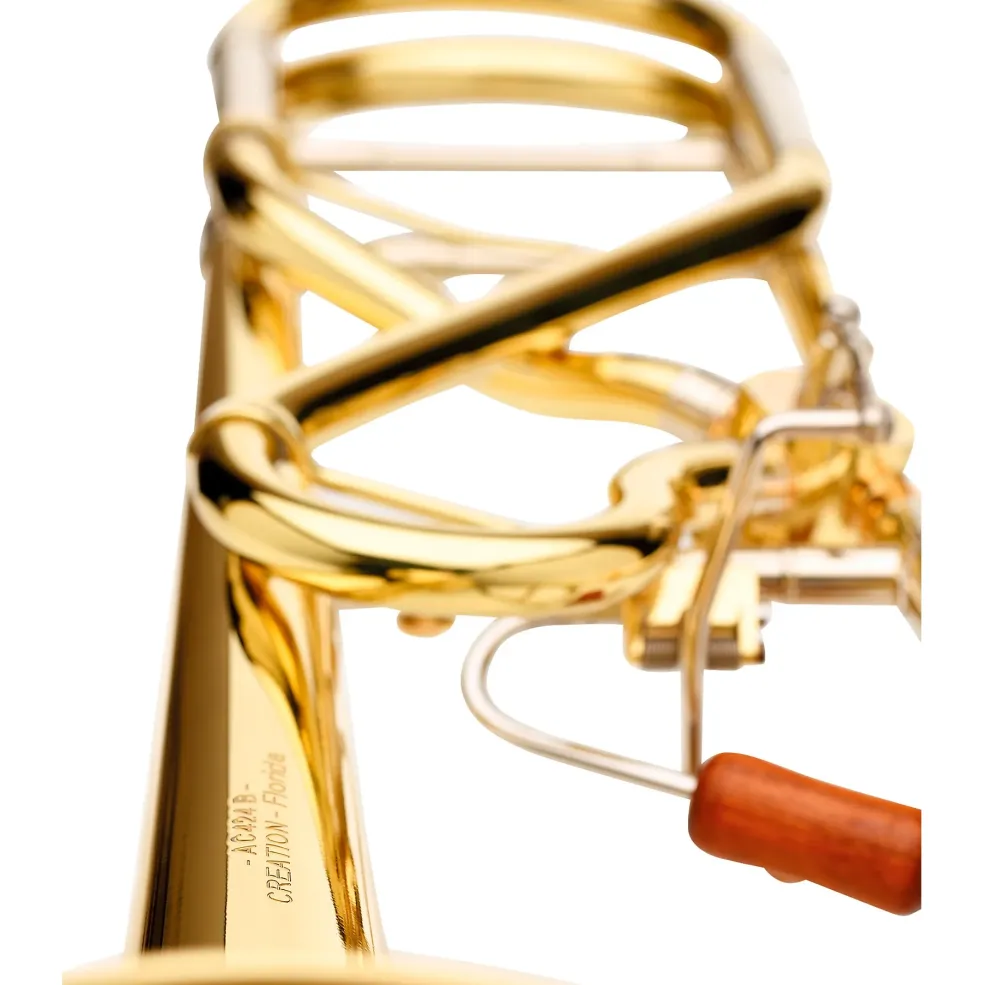 Antoine Courtois Paris AC424BX Creation Florida Series F-Attachment Trombone with Detachable Bell Flare Lacquer Yellow Brass Bell