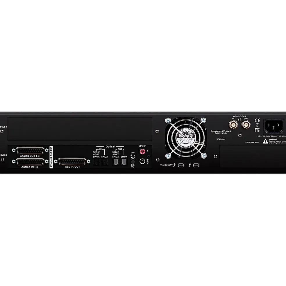 Apogee Symphony I/O MK II Audio Interface With Thunderbolt - 8 Analog I/O With Integrated Mic Preamps (2-DB25 connectors, AES, Optical, SPDIF)
