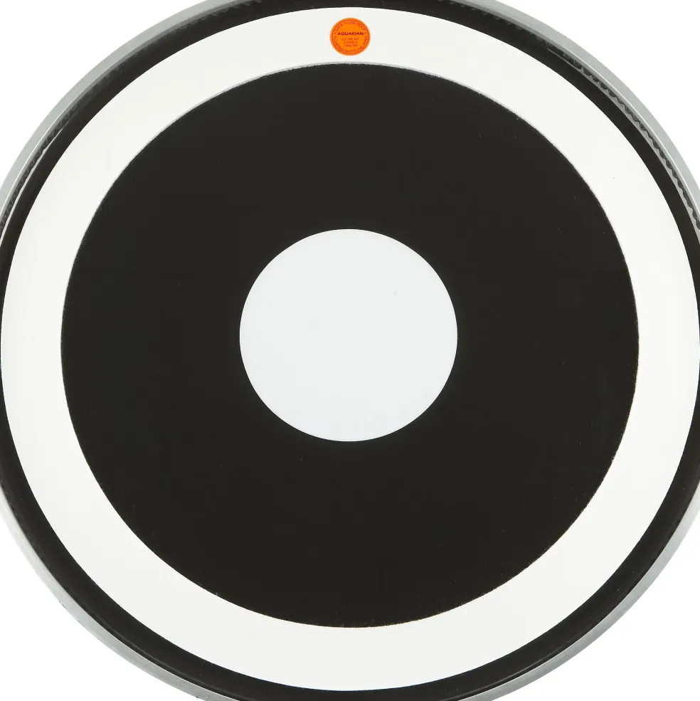 Aquarian Super-Kick III Black Drumhead 22 in.