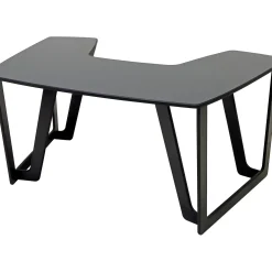 Argosy AIRE Artist Curved Workstation (no racks), Hautelink Desktop, Black Legs