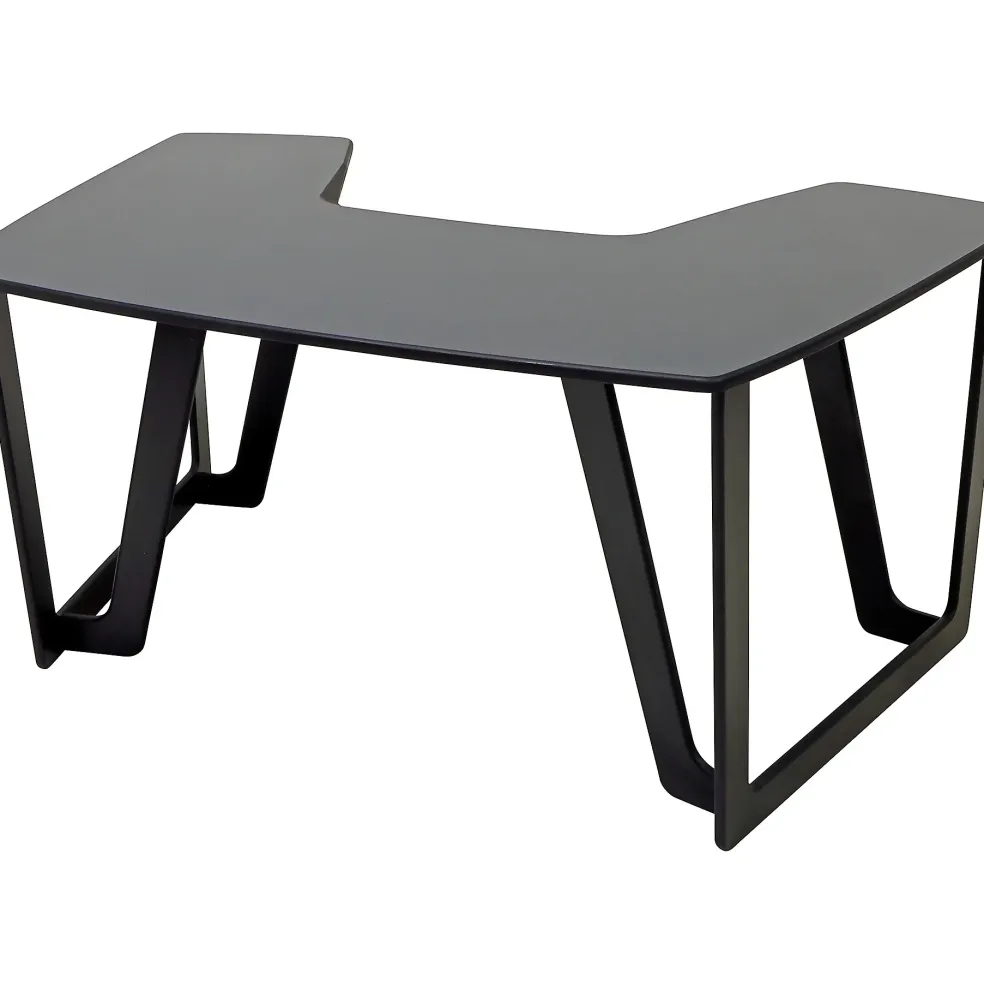 Argosy AIRE Artist Curved Workstation (no racks), Hautelink Desktop, Black Legs