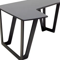 Argosy AIRE Artist Workstation, Desktop Angled to Left (no racks), Hautelink Desktop, Black Legs Left