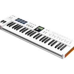 Arturia KeyLab Essential 49 mk3 Keyboard Controller With Universal Sustain Pedal White