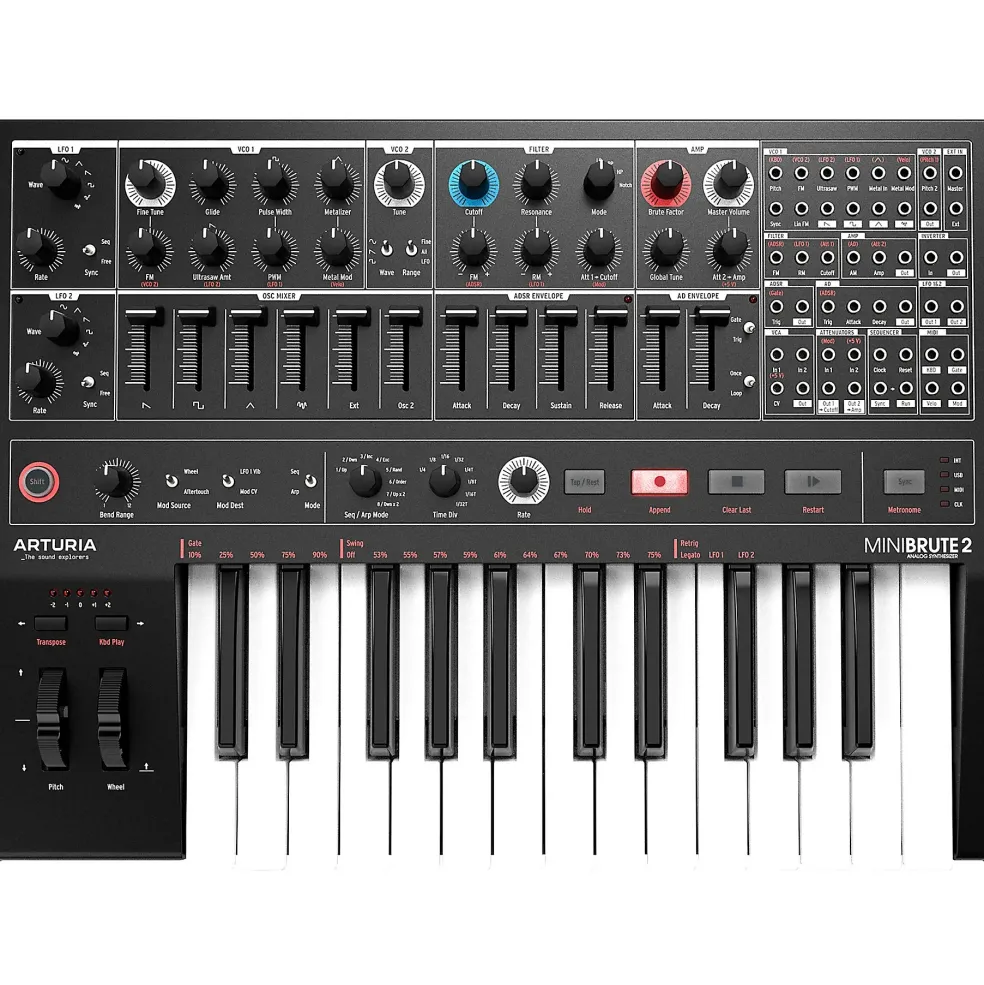 Arturia MiniBrute 2 Analog Synthesizer Noir Edition