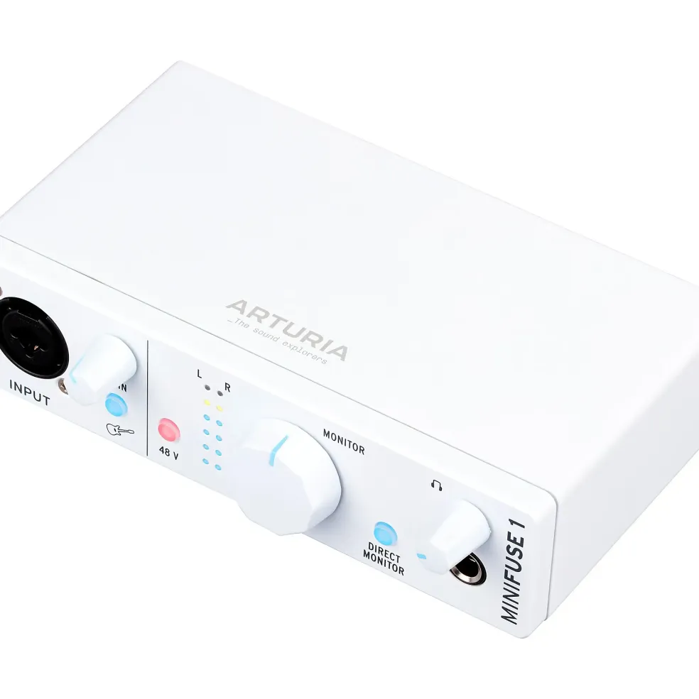 Arturia MiniFuse 1 USB Audio Interface, White