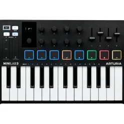 Arturia MiniLab 3 Hybrid Keyboard Controller Black
