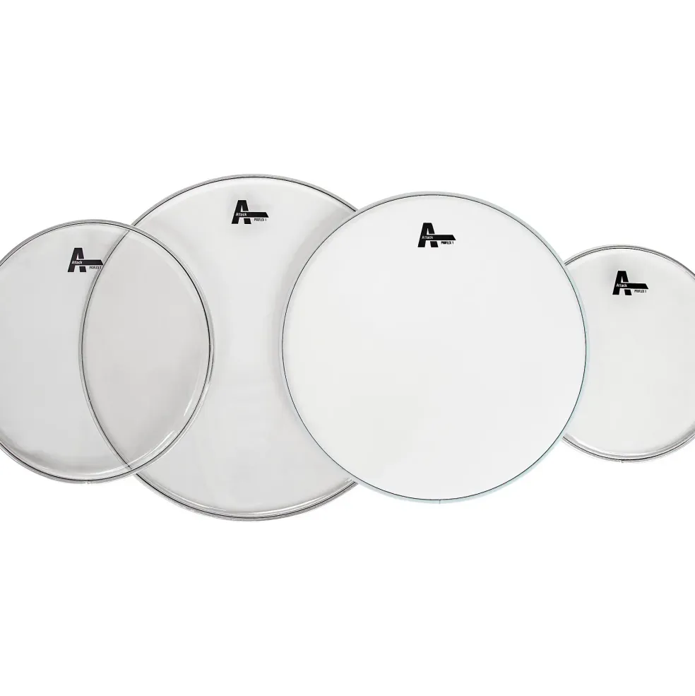 Attack Drumheads Proflex1 Clear 4-Piece Drum Head Pack