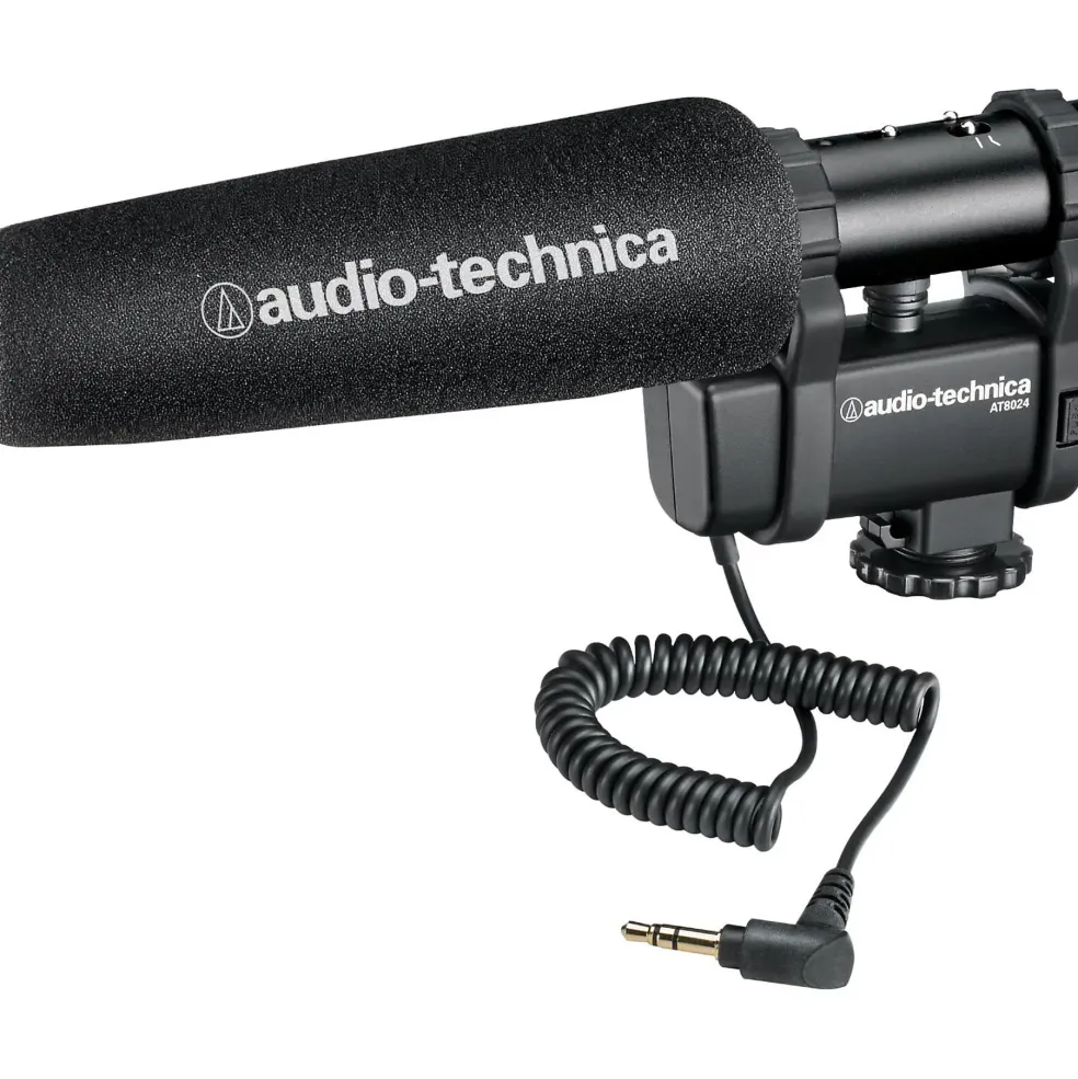 Audio-Technica AT8024 Mono/Stereo Camera Mount Microphone