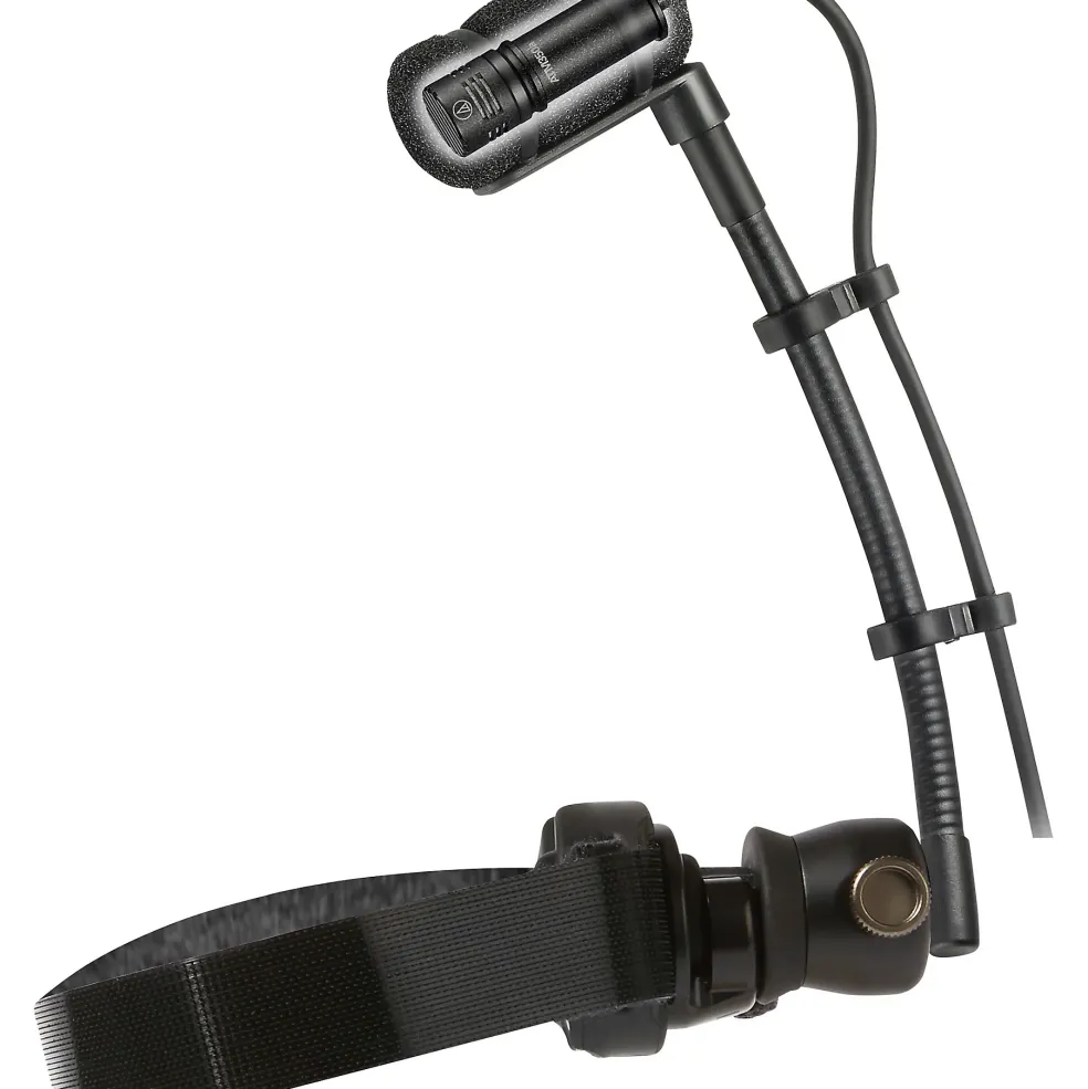 Audio-Technica ATM350W Cardioid Condenser Instrument Microphone with Woodwind Mounting System (5" Gooseneck)