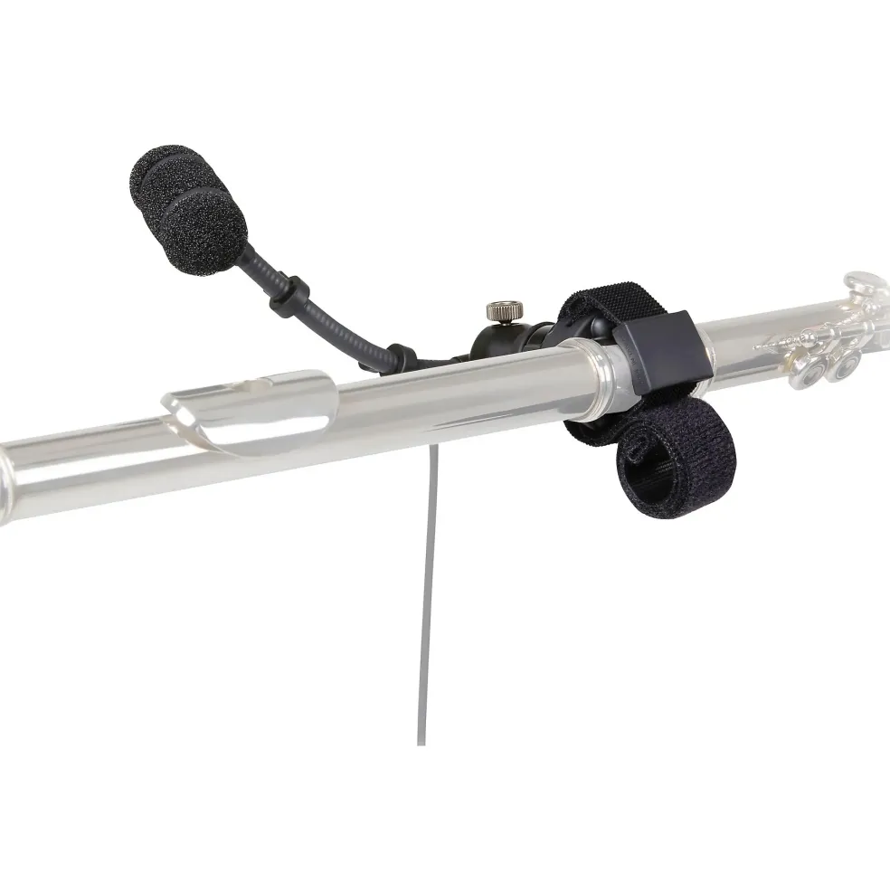 Audio-Technica ATM350W Cardioid Condenser Instrument Microphone with Woodwind Mounting System (5" Gooseneck)