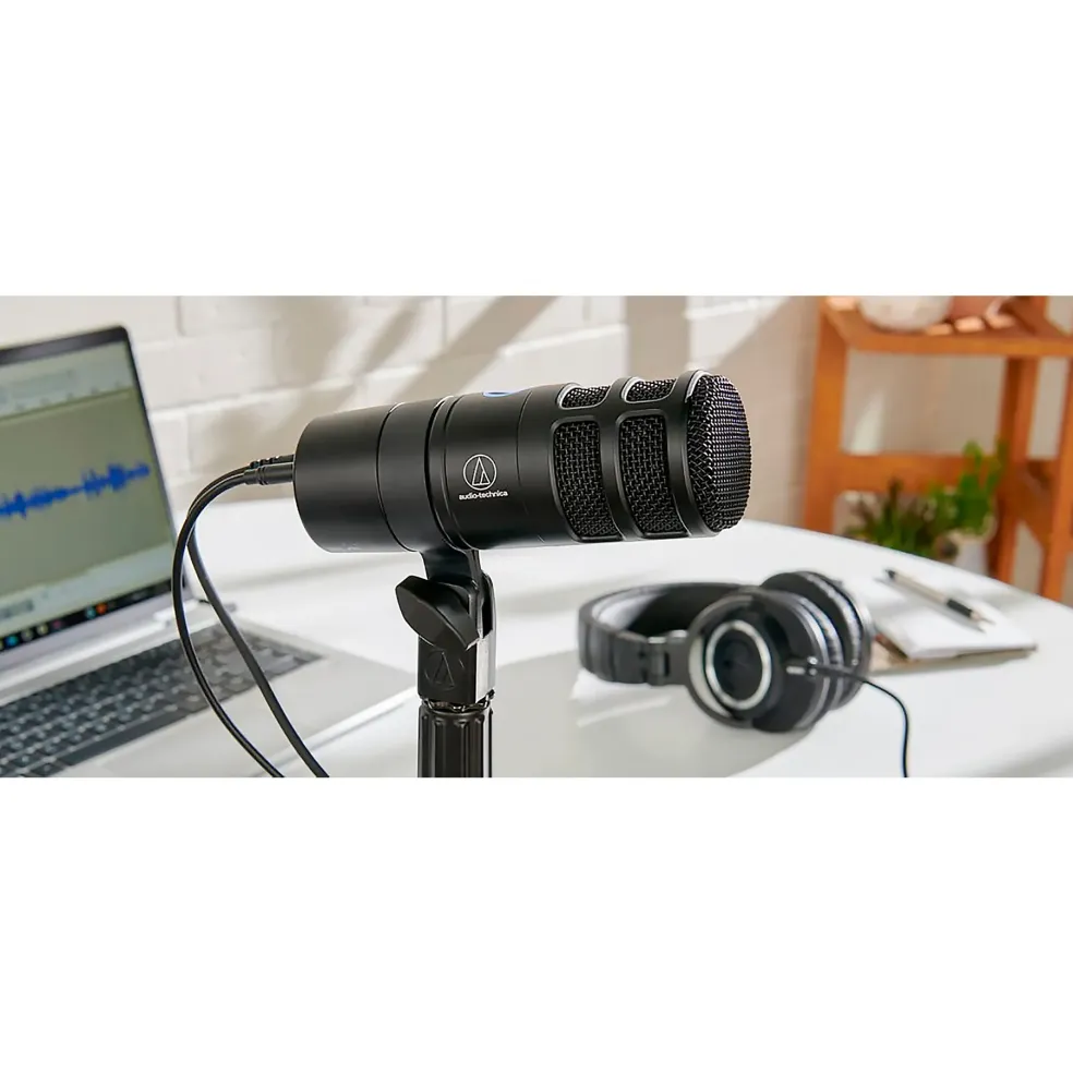 Audio-Technica AT2040USB Hypercardioid Dynamic USB Microphone Black