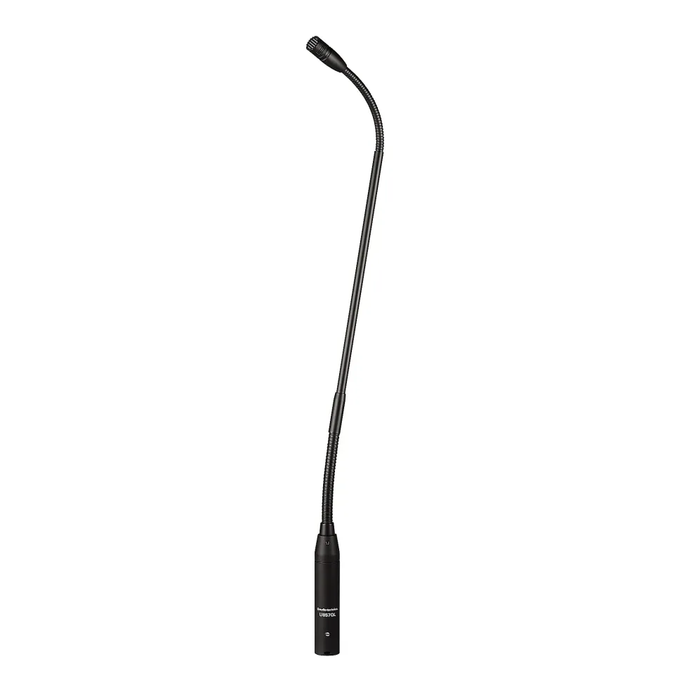 Audio-Technica U857QL Cardioid Condenser Quick-Mount Gooseneck Microphone Black 18.64 in.