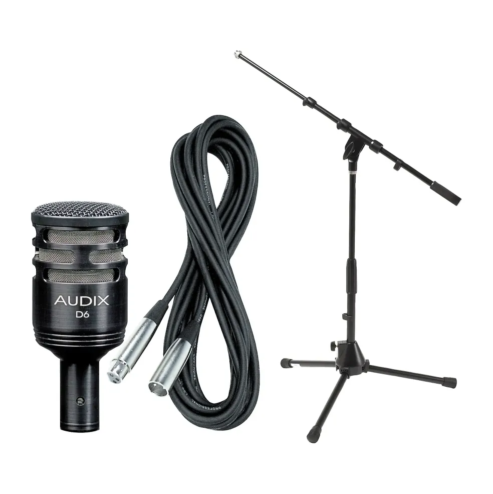 Audix D6 Kick Drum Mic with Cable and Stand
