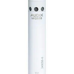 Audix M1255B Miniturized High Output Condenser Microphone for Distance Miking Cardioid White