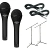 Audix OM-2 Mic with Cable and Stand 2 Pack