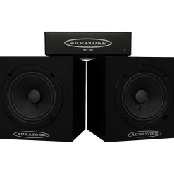 Auratone 5C Super Sound Cubes 4.5" Passive Reference Monitors with A2-30 Power Amp Black