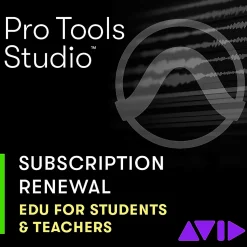 Avid Pro Tools | Studio 1-Year Subscription Updates and Support, Renewal for Student/Teacher Subscription Licenses - One-Time Payment