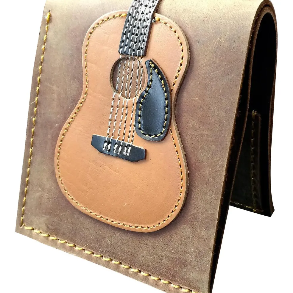 Axe Heaven Dreadnought Acoustic Guitar Wallet - Handmade - Genuine Leather