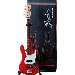 Axe Heaven Fender Jazz Bass Classic Red Miniature Guitar Replica Collectible