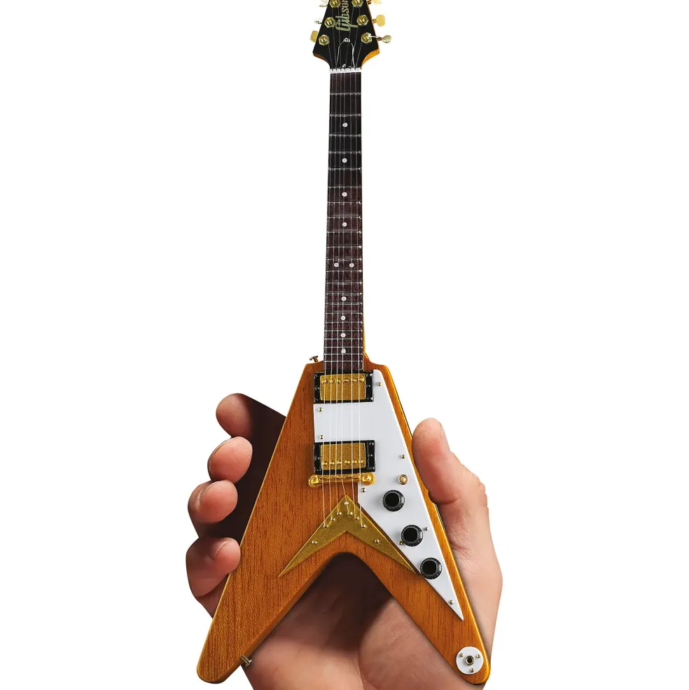 Axe Heaven Gibson 1958 Korina Flying V Officially Licensed Miniature Guitar Replica