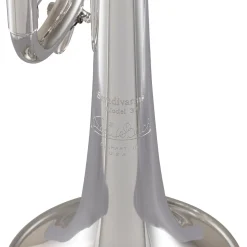 Bach 180 Stradivarius 37 Bell Series Professional Bb Trumpet with Reverse Leadpipe Silver plated Yellow Brass Bell