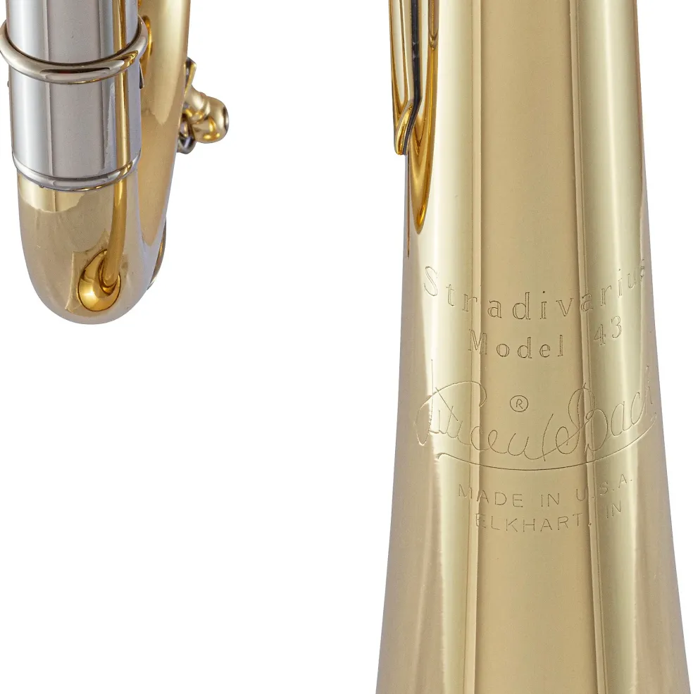 Bach 180 Stradivarius 43 Bell Series Professional Bb Trumpet Lacquer