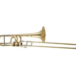 Bach 50A3 Stradivarius Series Professional Open Wrap Bass Trombone with Double Hagmann Valves Lacquer Yellow Brass Bell