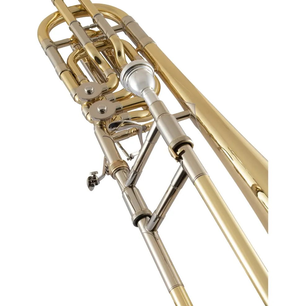 Bach 50B3 Stradivarius Series Professional Standard Wrap Double Rotor Bass Trombone Lacquer Yellow Brass Bell