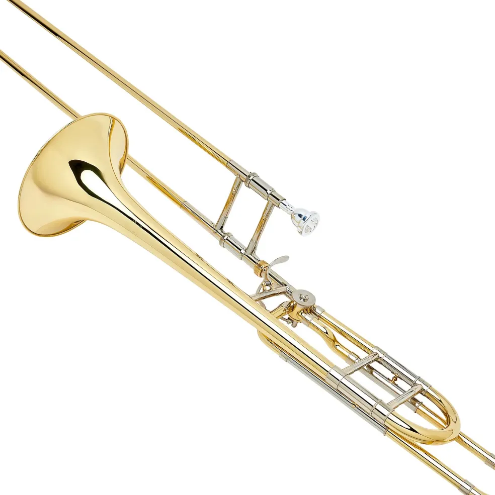 Bach 42BO Stradivarius Series F-Attachment Trombone Lacquer Yellow Brass Bell Standard Slide
