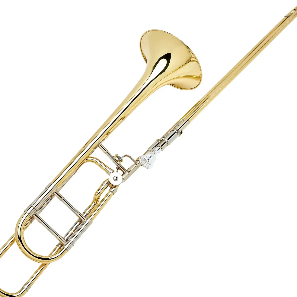 Bach 42BO Stradivarius Series F-Attachment Trombone Lacquer Yellow Brass Bell Standard Slide