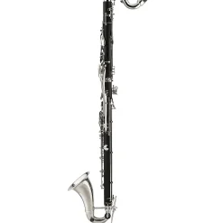 Backun Backun Alpha Low C Synthetic Bass Clarinet with Silver Plated Keys, 2-Piece Neck, Hardshell Case Silver Plated Keys Low C