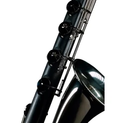 Backun Backun Alpha Low C Synthetic Bass Clarinet with Silver Plated Keys, 2-Piece Neck, Hardshell Case Silver Plated Keys Low C