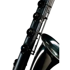 Backun Backun Alpha Low Eb Synthetic Bass Clarinet with Nickel Plated Keys with Lyre Holder, 2-Piece Neck, Compact Hardshell Case Nickel Plated Keys Low Eb
